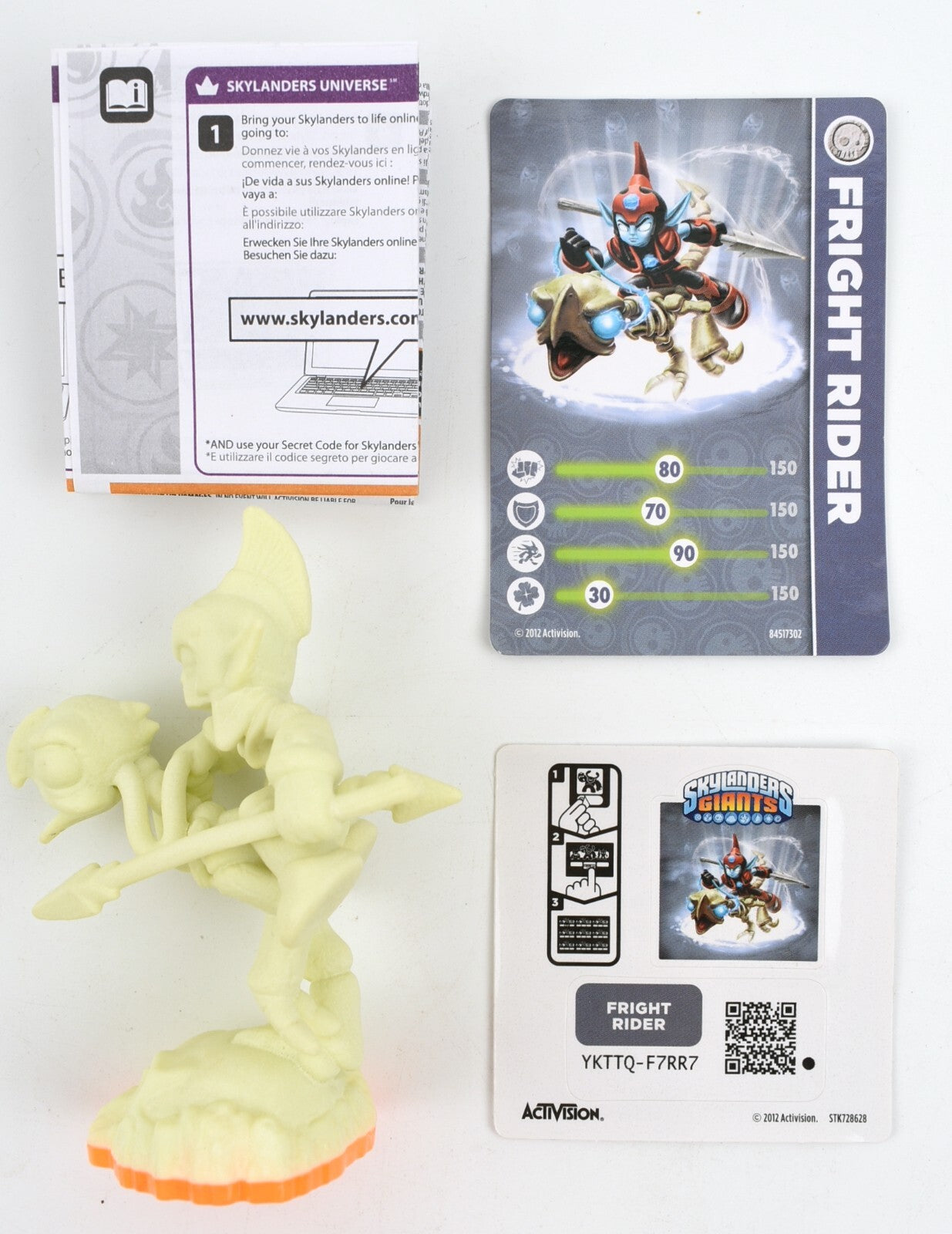 Skylanders Giants Glow In The Dark  - FRIGHT RIDER (new but no box)