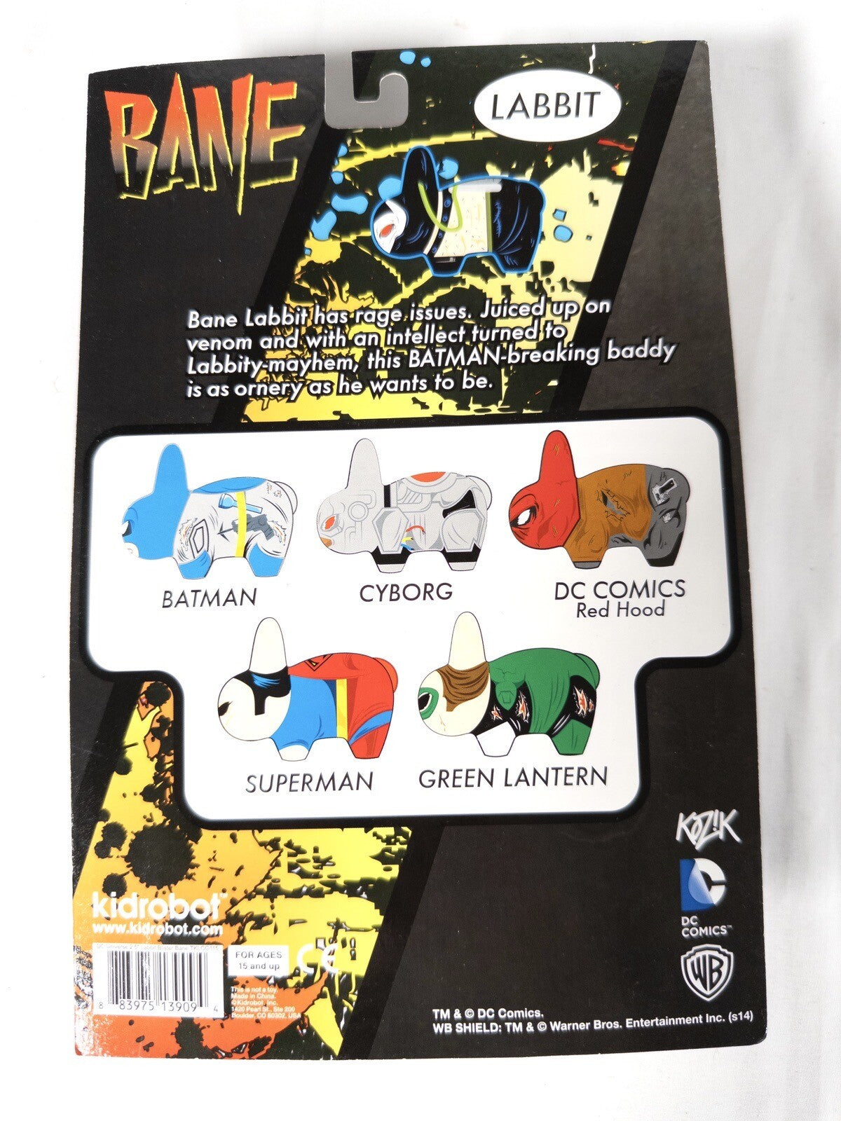 DC Comics BANE LABBIT Kidrobot