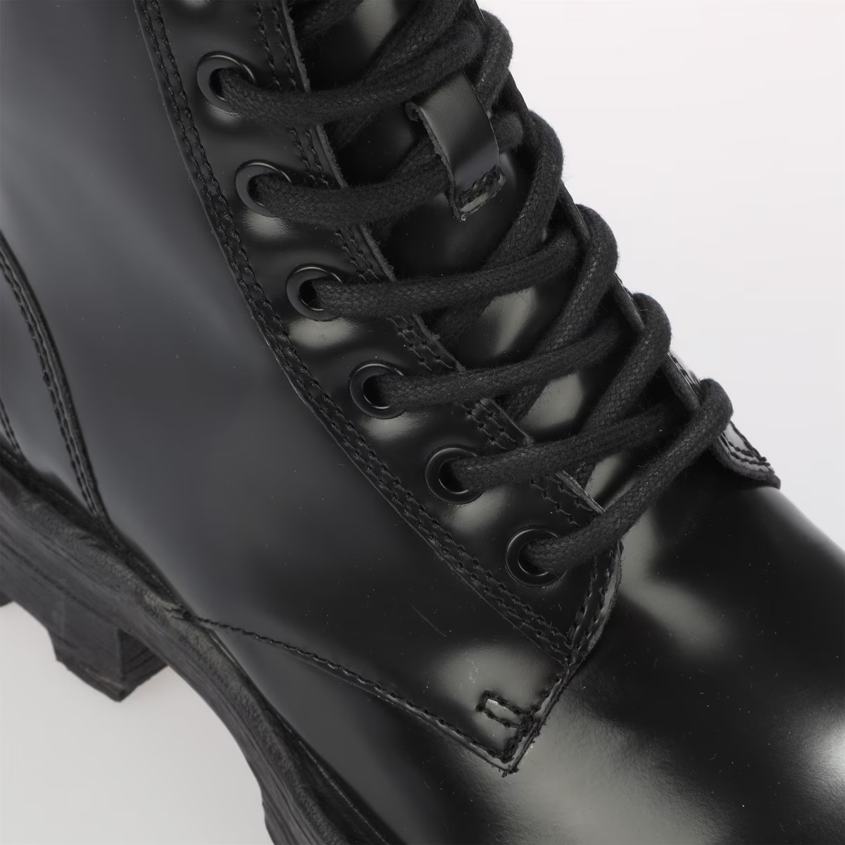 Diesel D-Hammer BT W Y03017-P4471-T8013 Womens Black Leather Boots Size UK6
