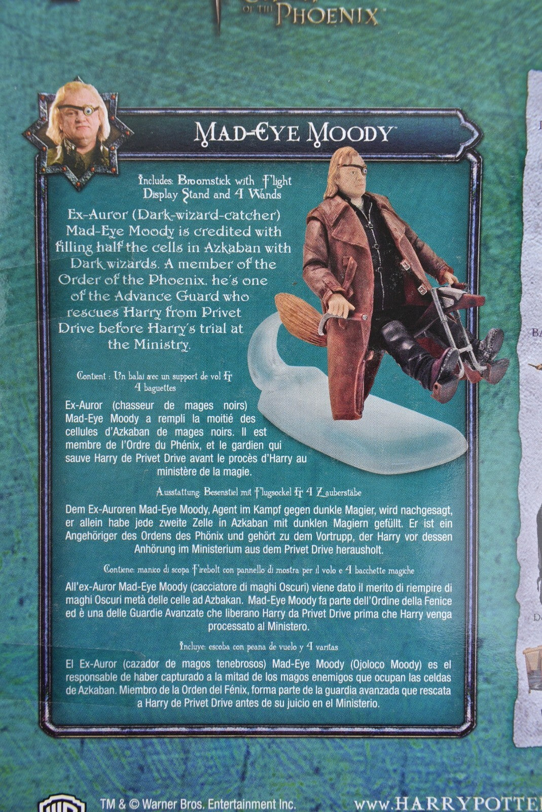 HARRY POTTER and the Order of the Phoenix - MAD-EYE MOODY Collector's Figure