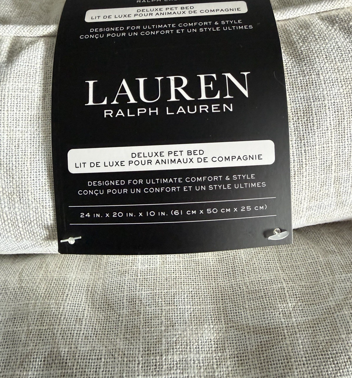 Lauren Ralph Lauren Cream Paisley Pattern Pet Bed 61x50cm