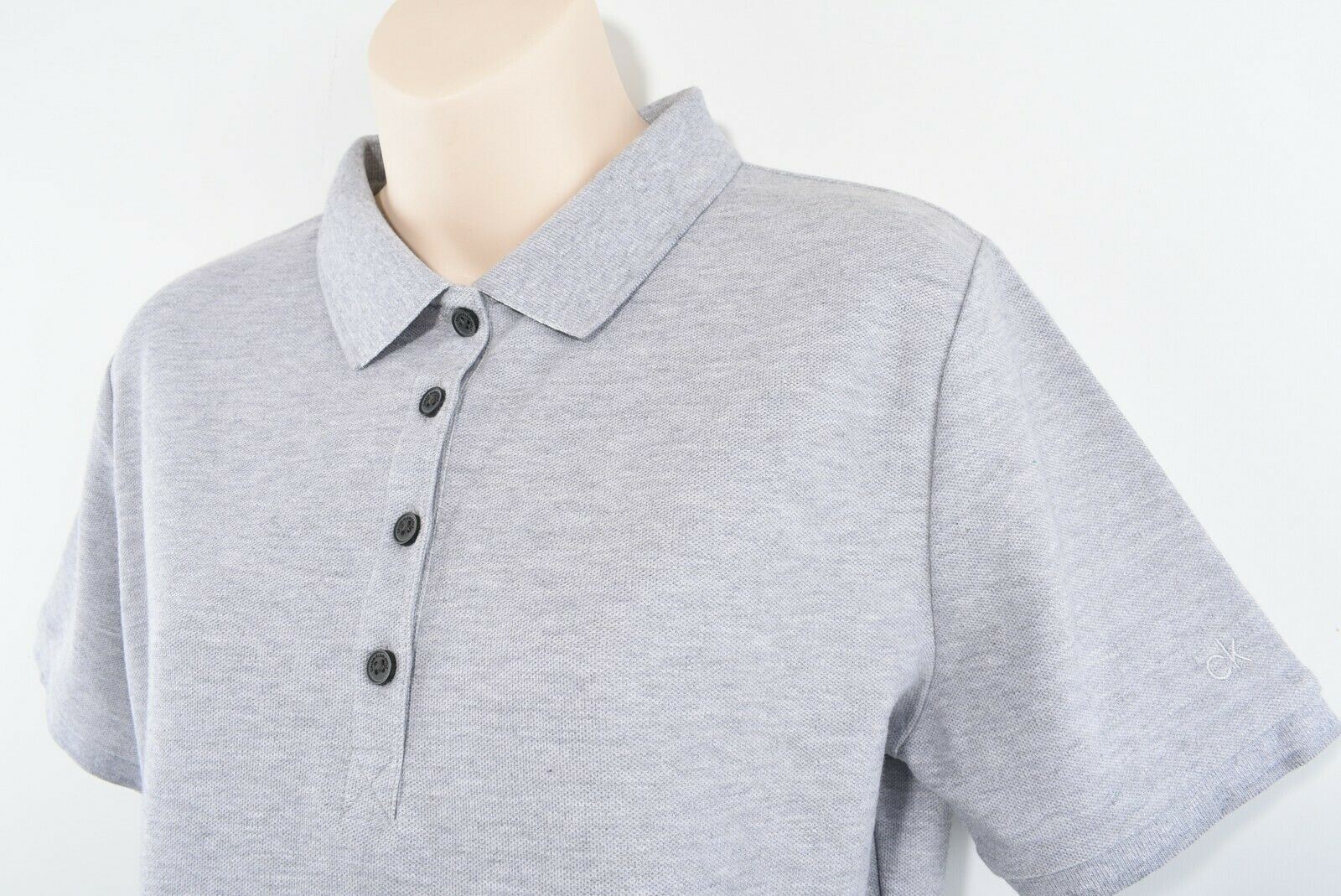 CALVIN KLEIN GOLF Women's Grey Polo Shirt, Radical Cotton, size M / UK 12
