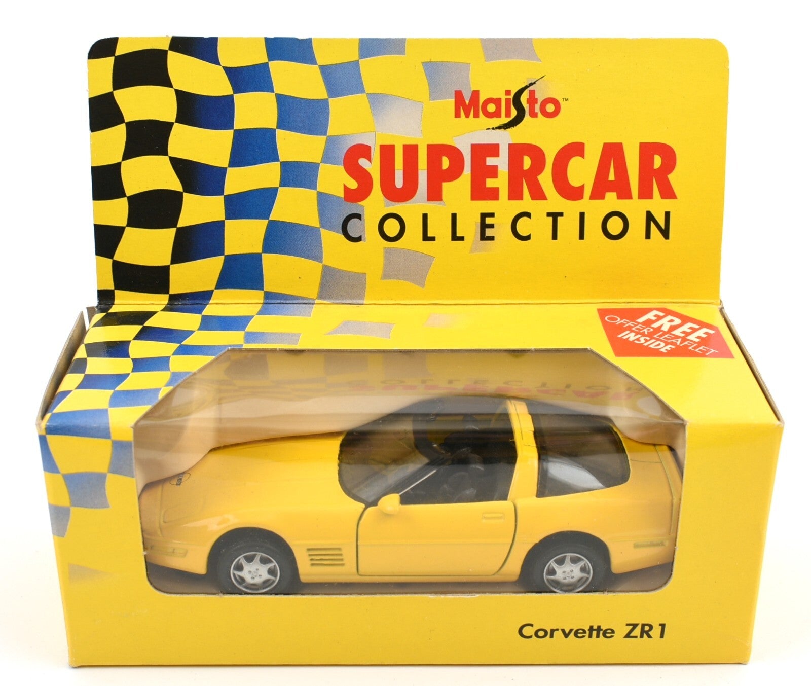 MAISTO Supercar Collection - Yellow CORVETTE ZR1 Die Cast Model 1:40