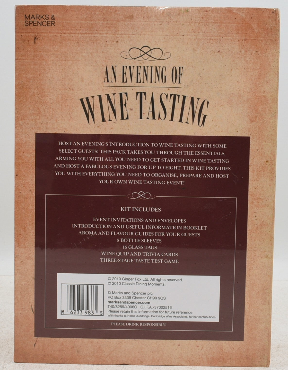 An Evening of Wine Tasting - Boxed Set By Ginger Fox