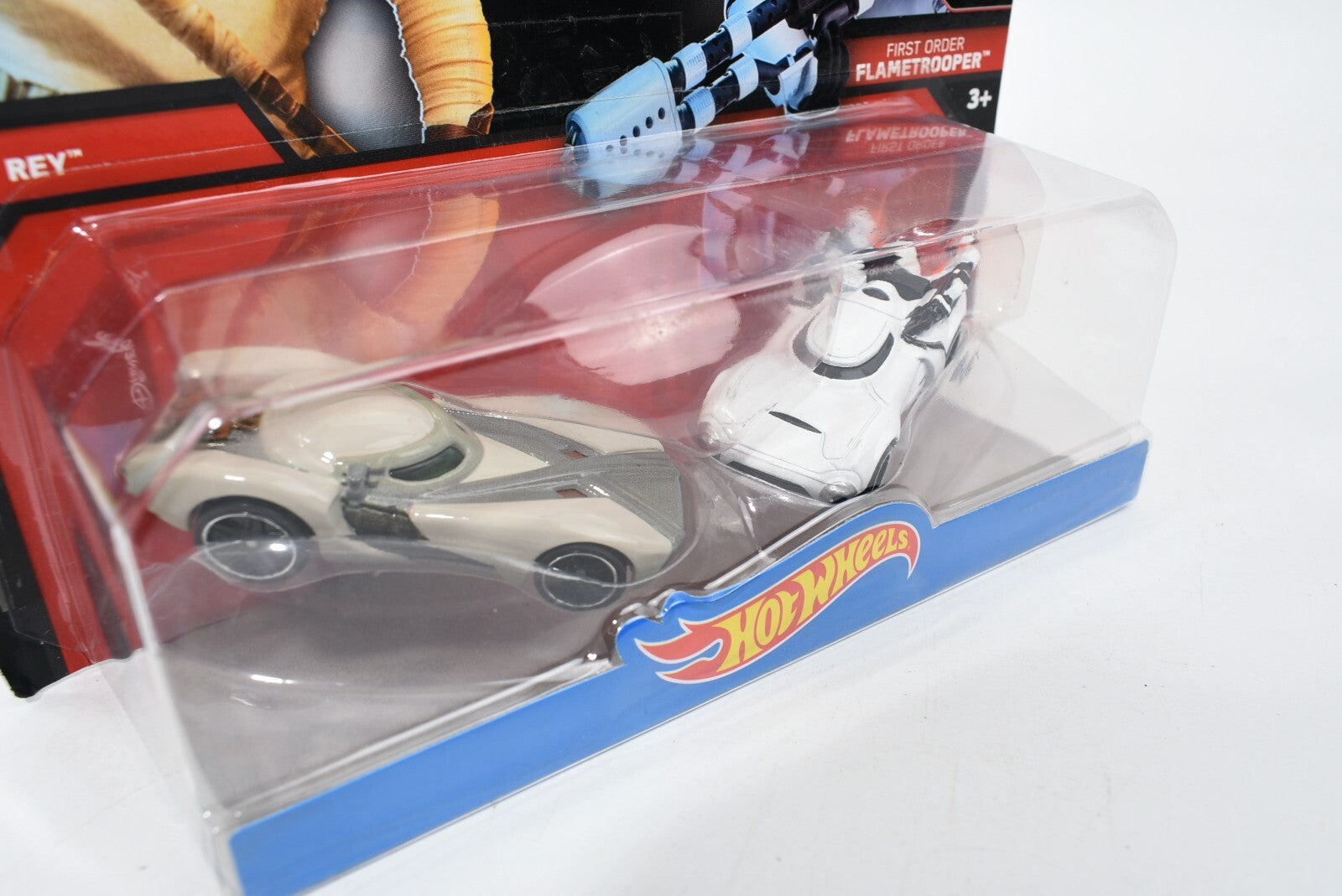 STAR WARS HOT WHEELS - 2pc Die-Cast Vehicle Pack -  Rey & Flametrooper