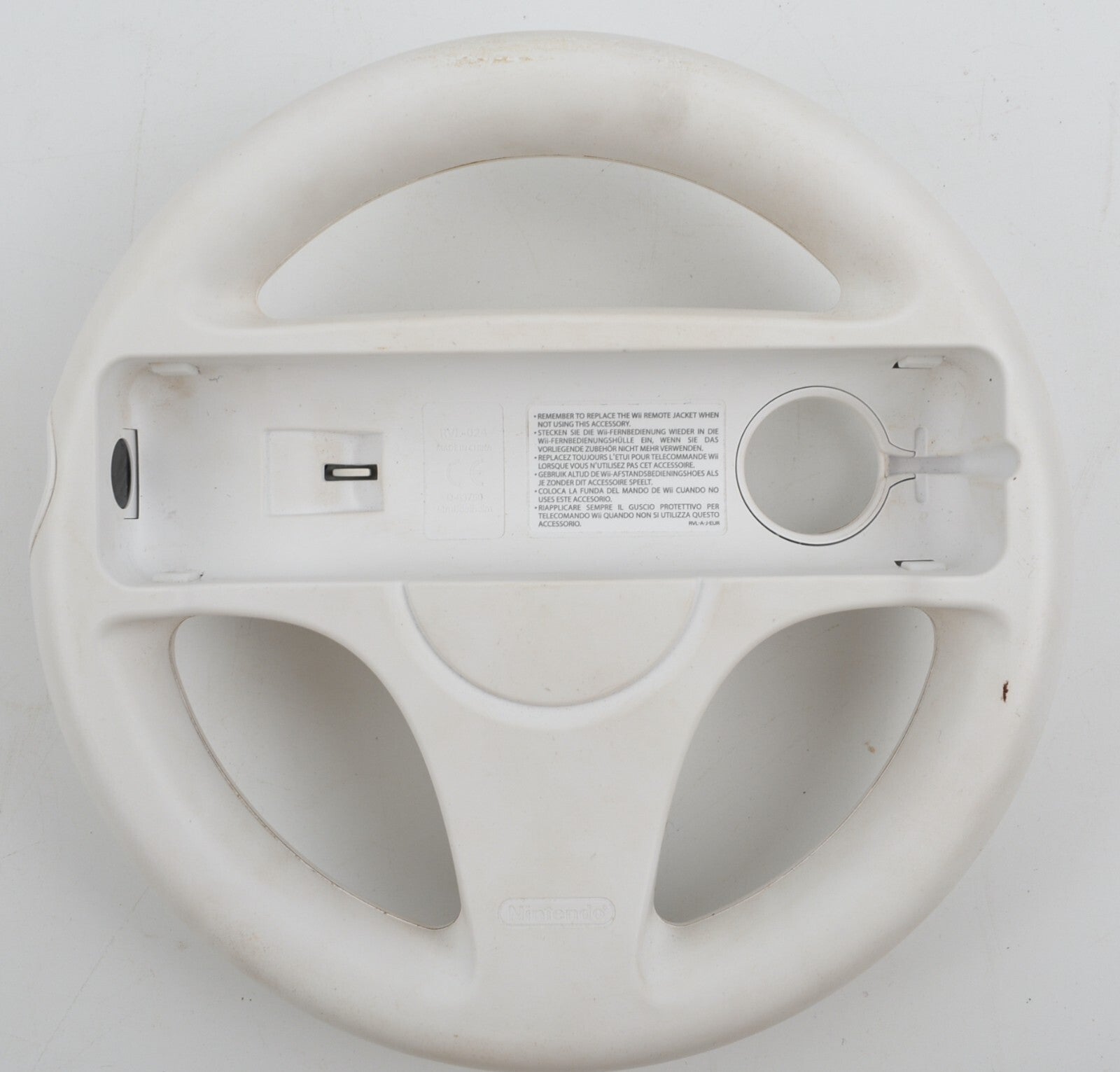 Official Nintendo Wii Racing Steering Wheel, White, Boxed