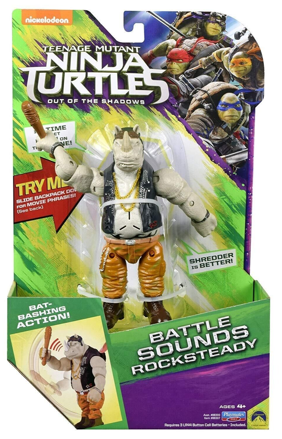 Teenage Mutant Ninja Turtles Out of the Shadows - Battle Sounds ROCKSTEADY