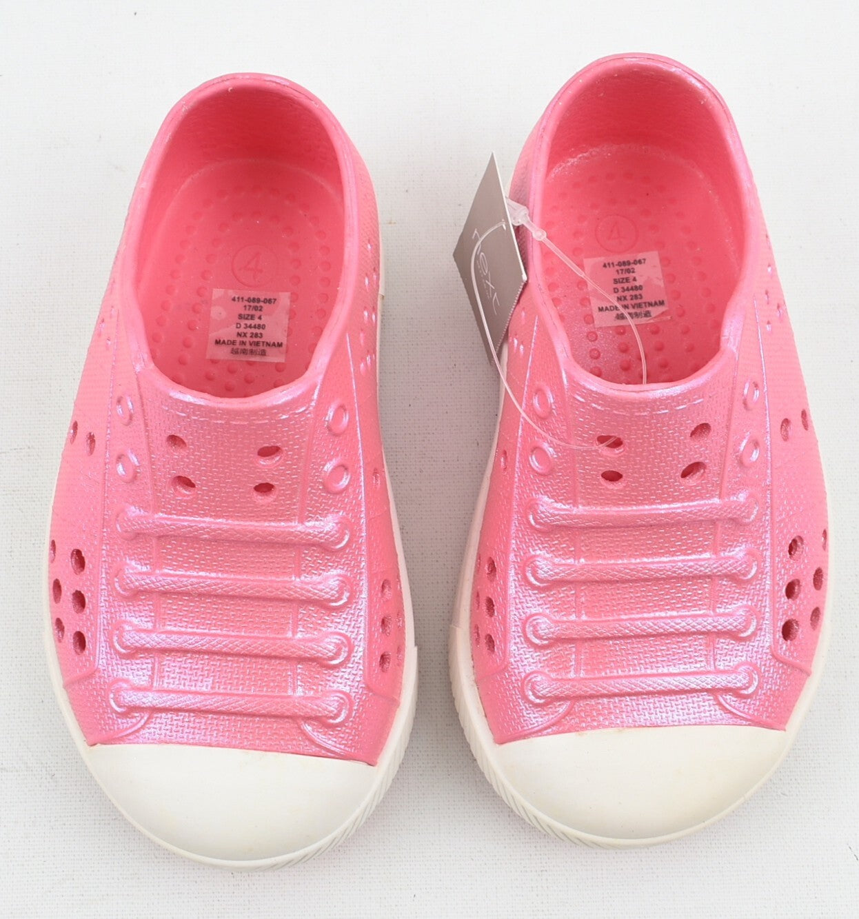 NEXT Baby Girls Water Shoes, Beach Pool Shoes, Pink, size UK 4 /EU 20.5