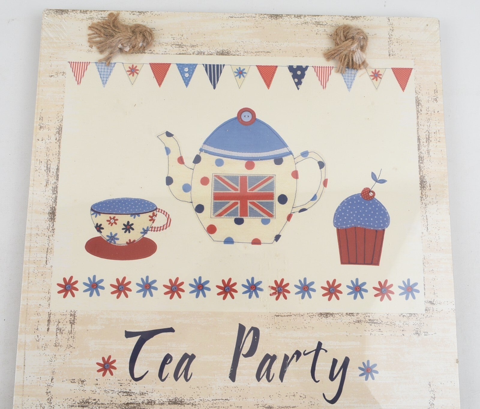 Rustic Style Wooden WALL MEMO BOARD, Tea Party