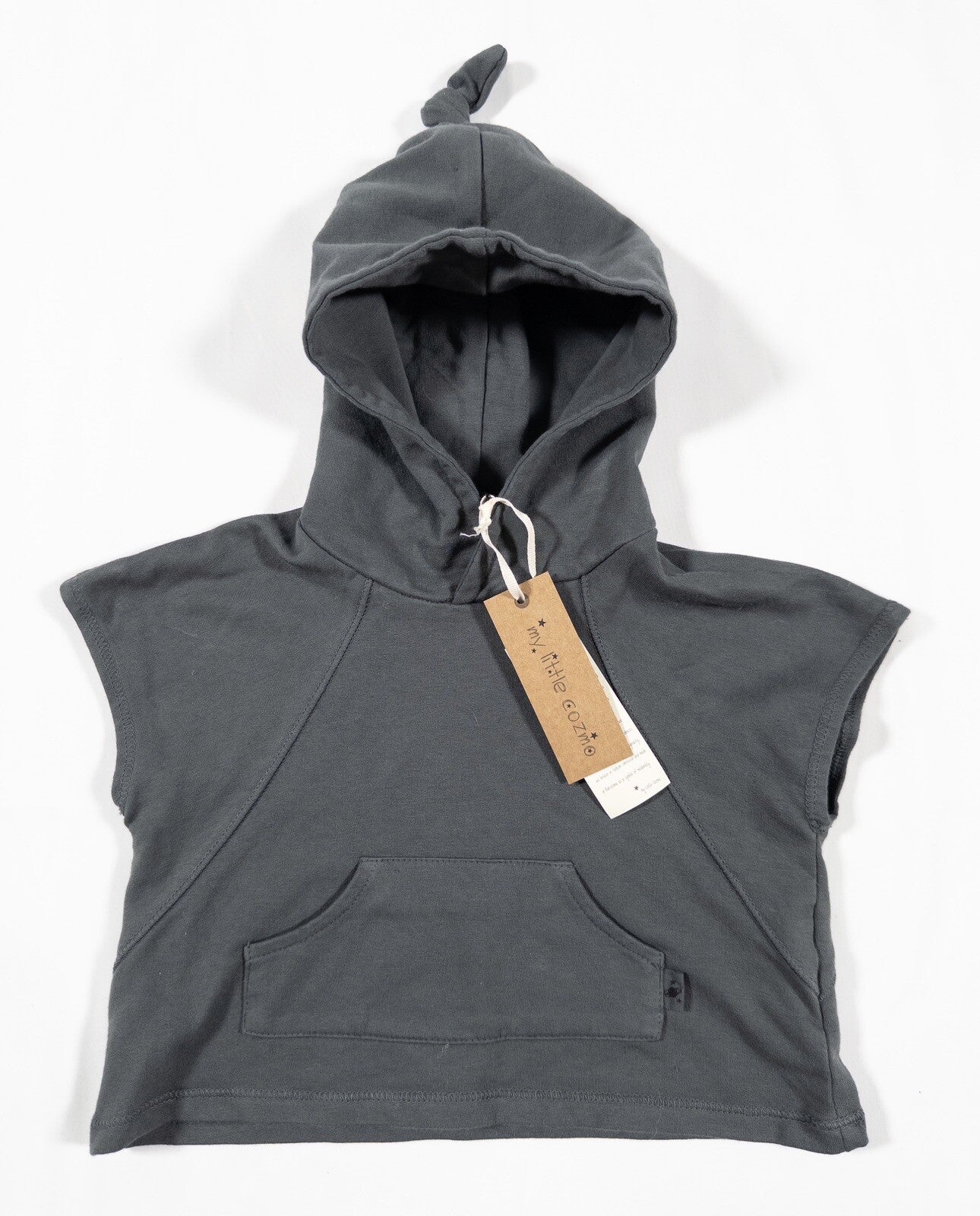 MY LITTLE COZMO Baby Boys Sleeveless Hooded Top Grey Size UK 1-3 Months