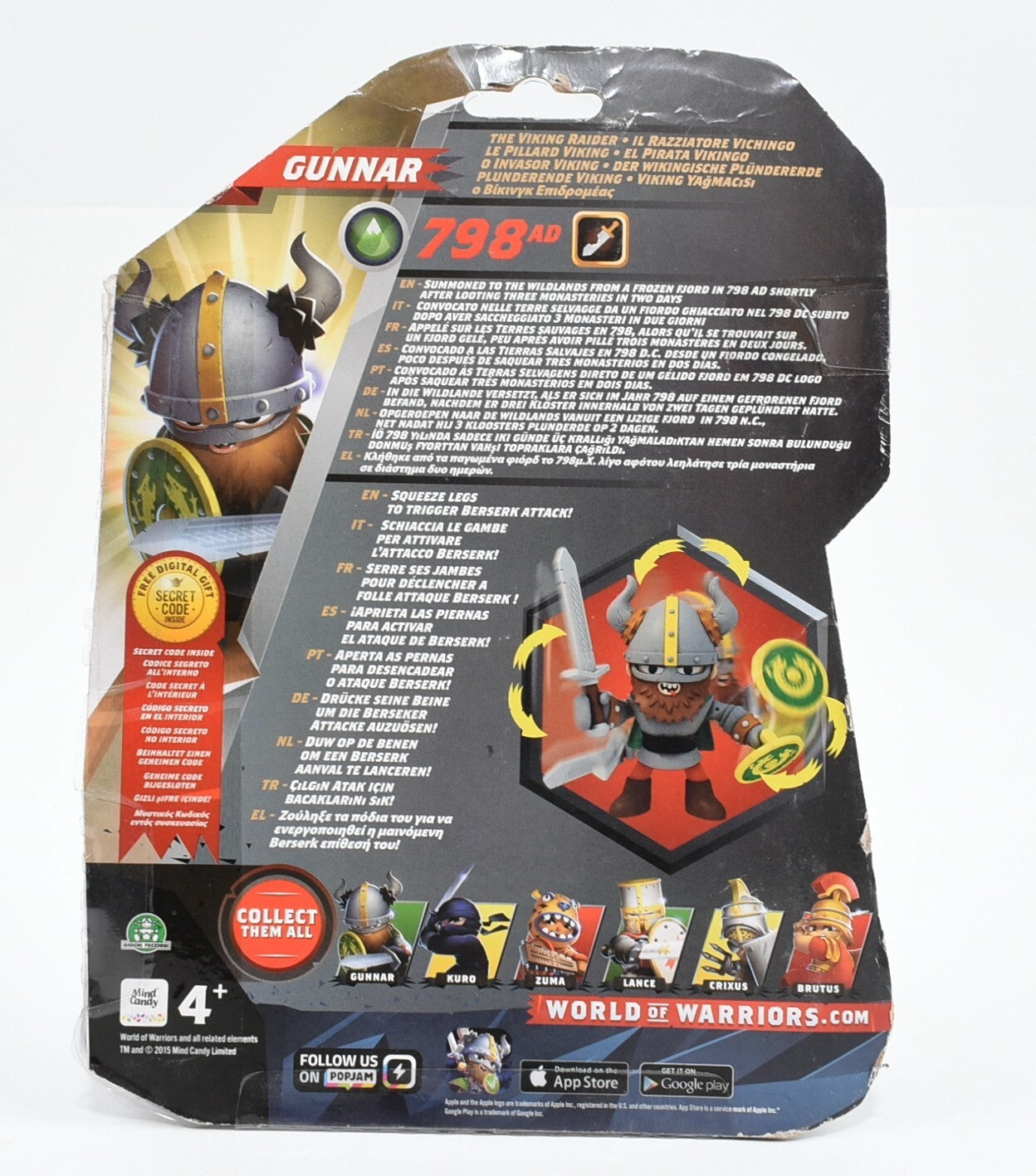 World of Warriors - Battle Legend - GUNNAR figure