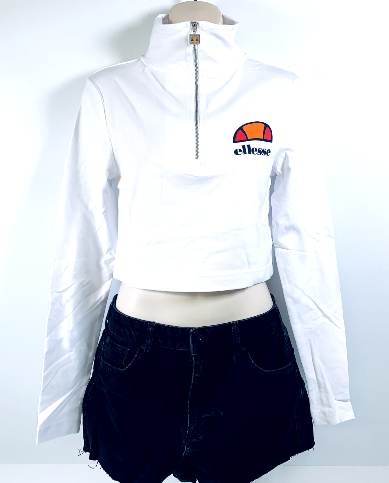 Ellesse Women's Annelisa Long Sleeve Crop Top size XXS