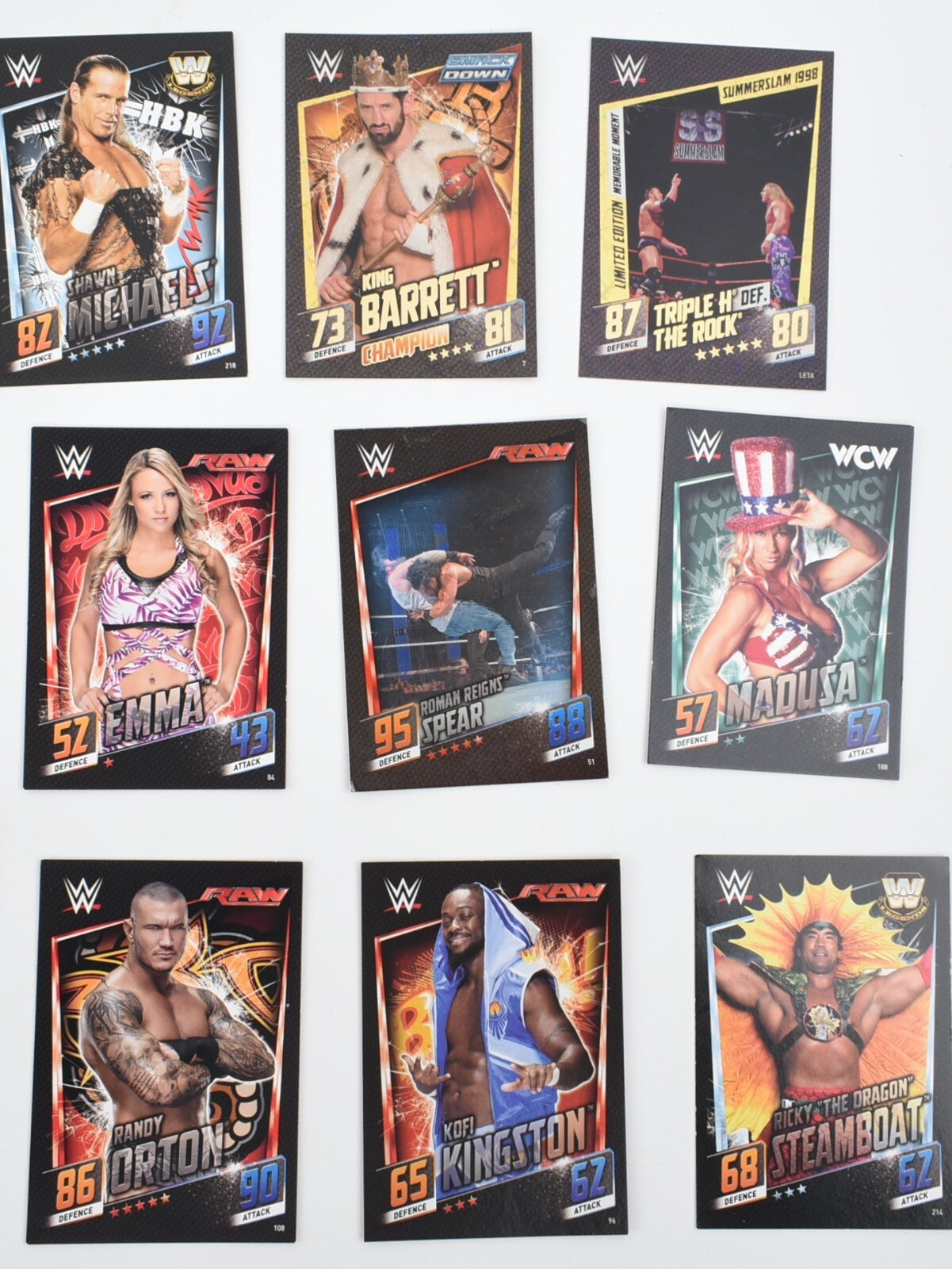 Topps Slam Attax Then Now Forever  - Trading Cards Bundle : Tin + 50 Cards