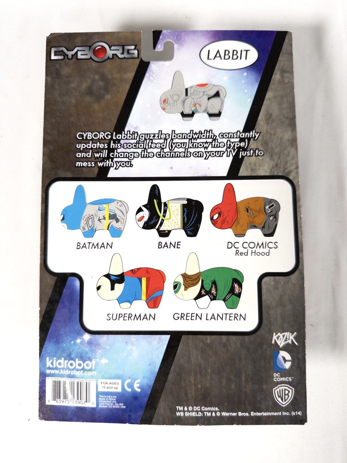 DC COMICS CYBORG LABBIT Kidrobot