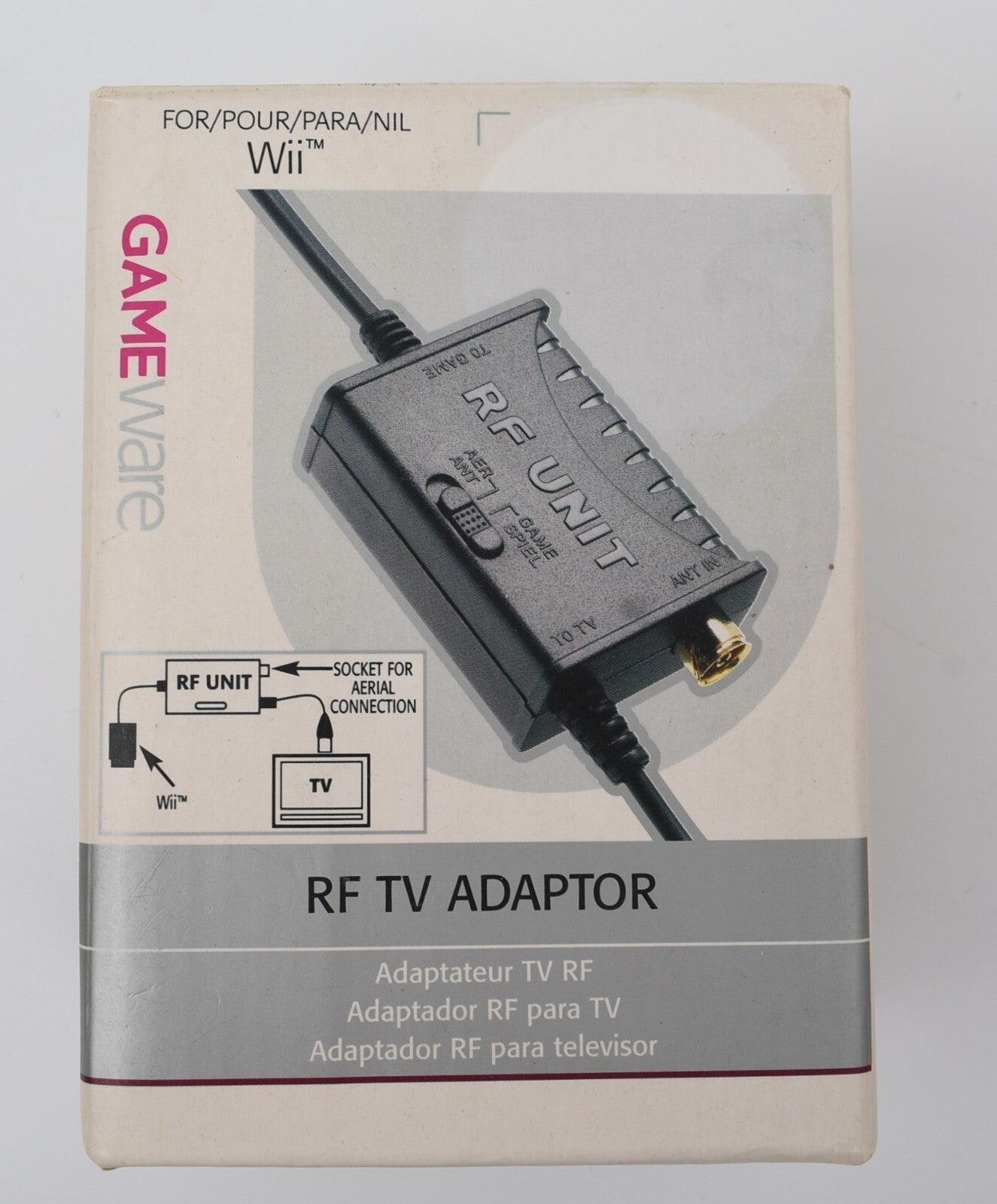 GAMEWARE - RF TV Adaptor Video Audio cable for Nintendo
