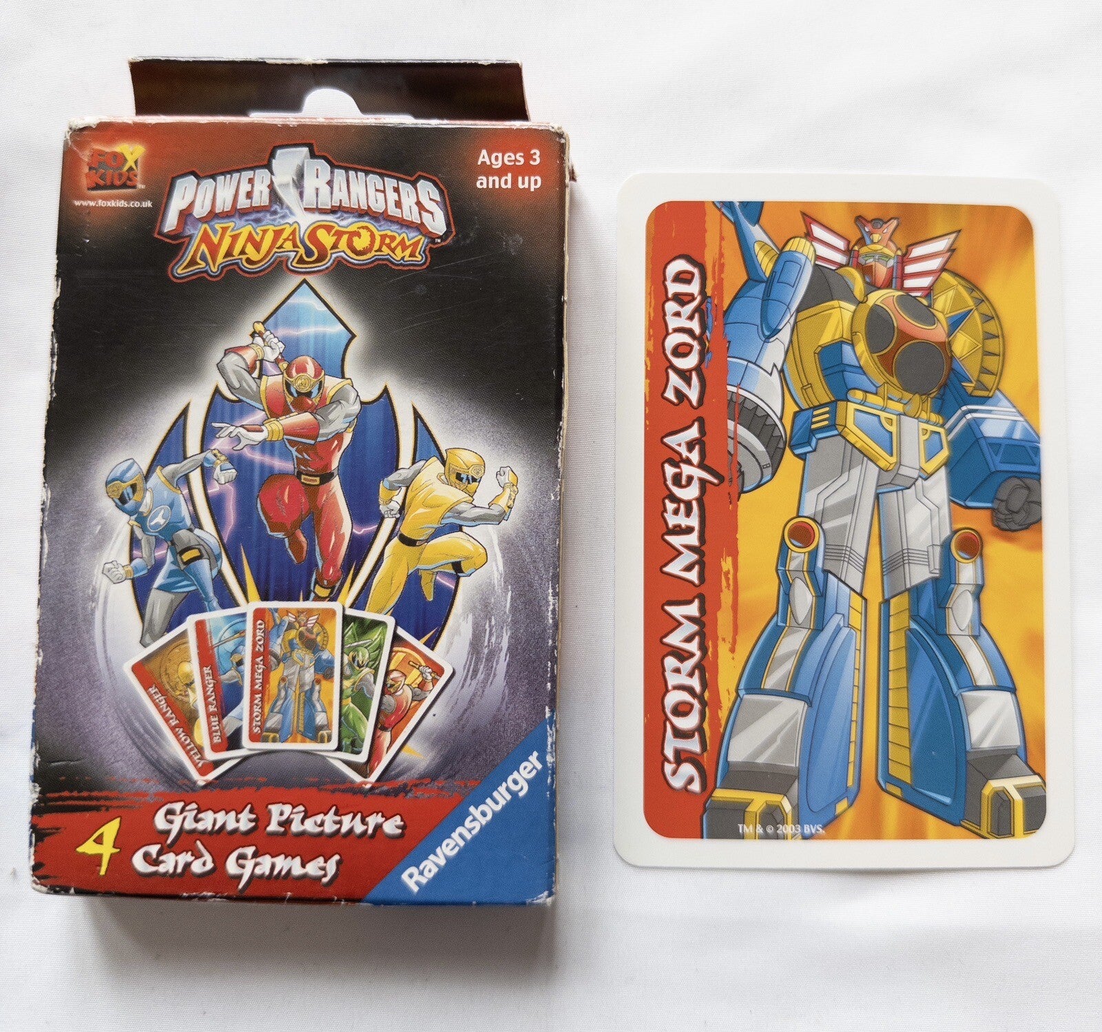 POWER RANGERS Ninja Storm Giant Picture Card Games