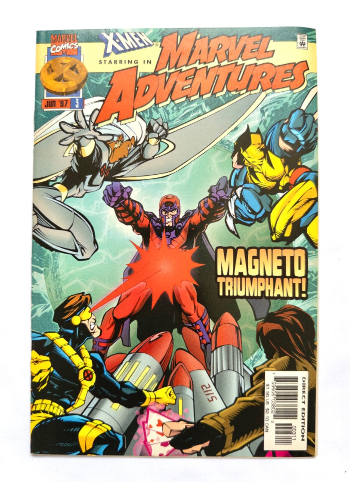 Marvel X Men starring in Marvel Adventures Comic