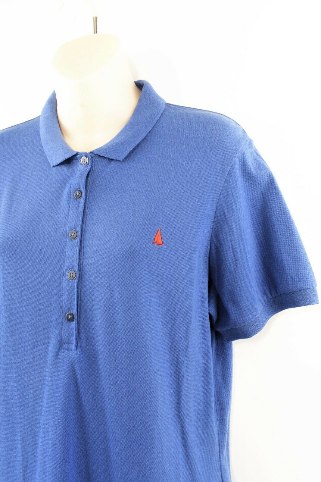 MUSTO women's top JESSICA pique polo shirt, blue, size XS