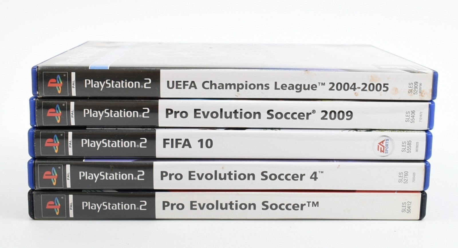 PLAYSTATION 2 PS2 - 5x Football Games job lot/bundle (UEFA, PES, FIFA)