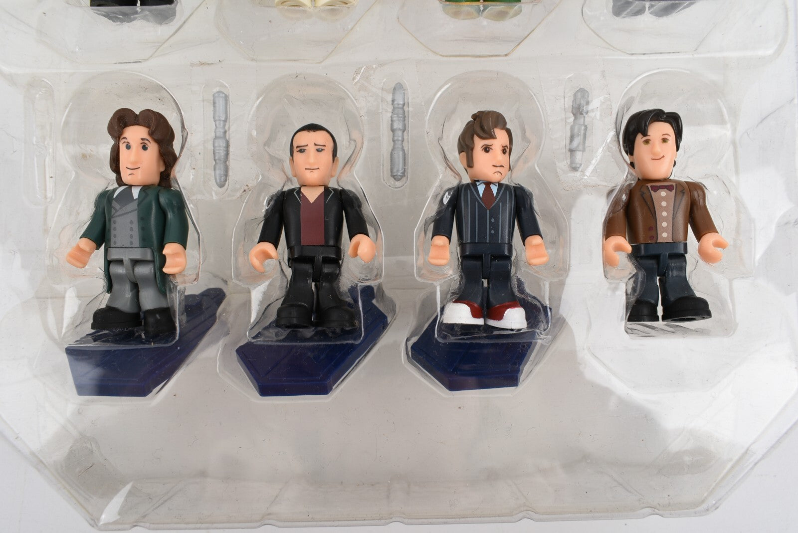 Dr Who 11 ELEVEN DOCTORS Micro Figure Set   *figures complete/missing stands*