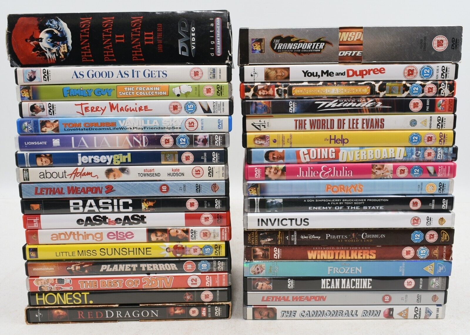 34x DVDs JOB LOT / BUNDLE ~ Mixed Genres
