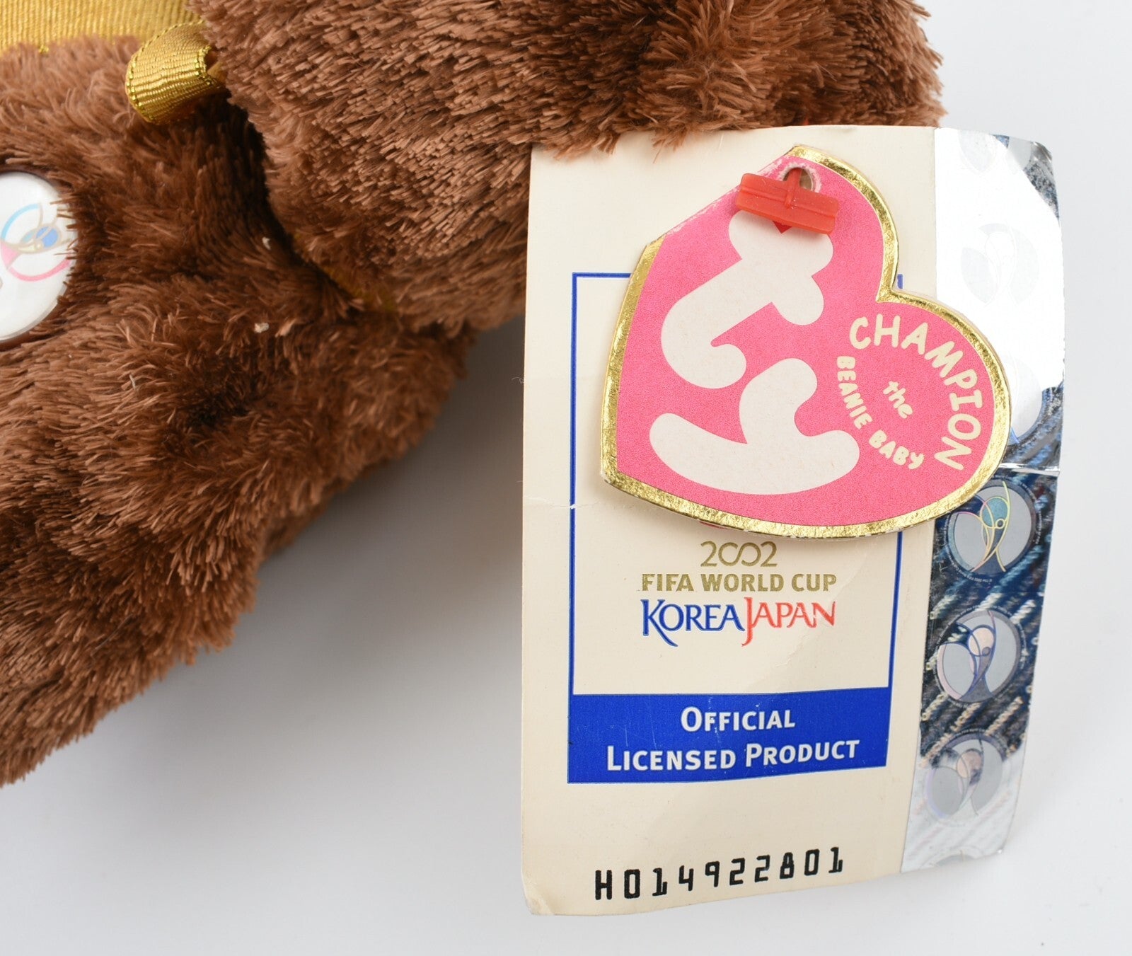 Ty Beanie Baby CHAMPION  Bear - Republic Of Ireland FIFA World Cup 2002