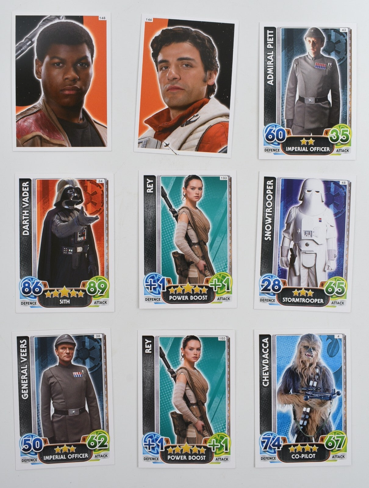 Topps Star Wars Force Attax Universe - Trading Cards Bundle, Lot of 72 Cards
