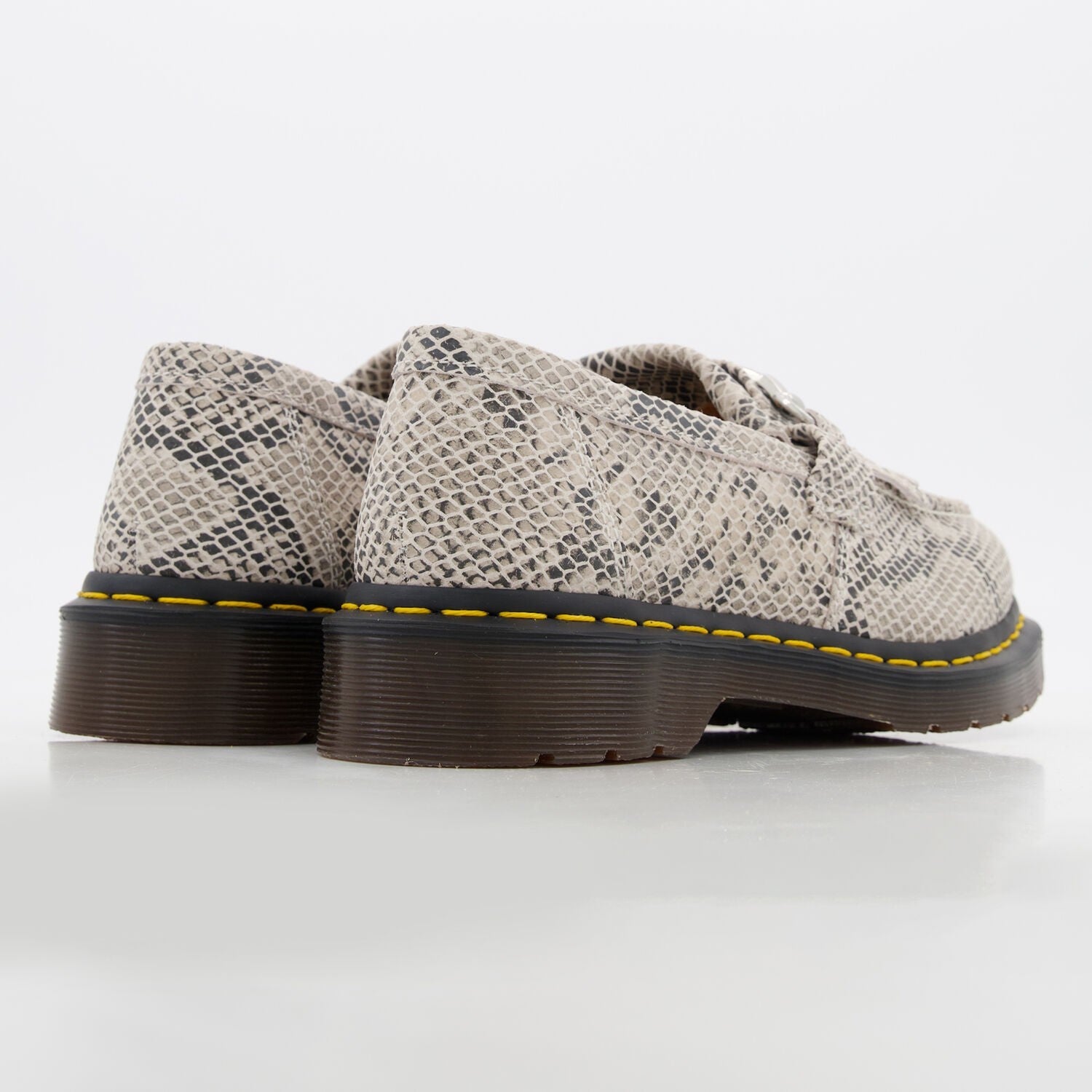 Mens DR MARTENS ADRIAN SNAFFLE PYTHON PRINT LOAFERS UK 8 NEW IN BOX RRP £160