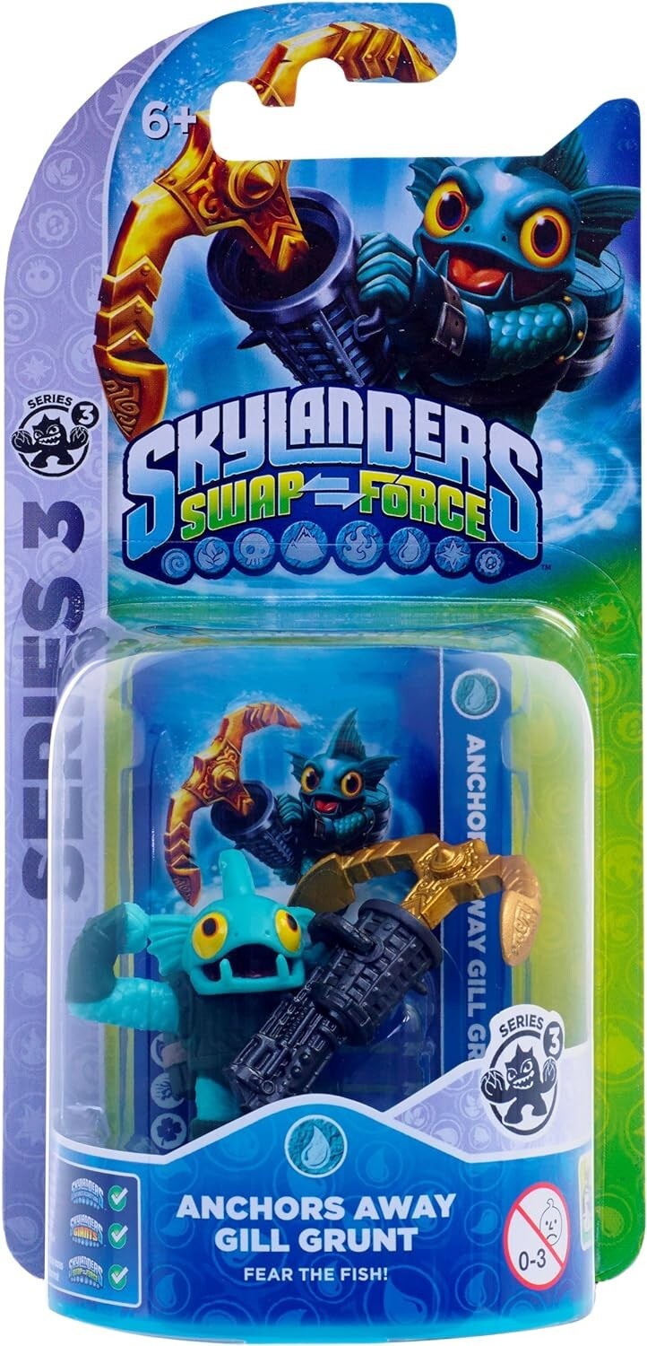 SKYLANDERS Swap Force Anchors Away Gill Grunt Series 3