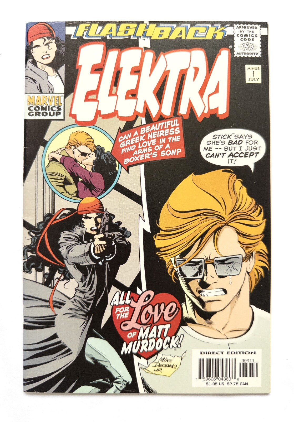 FLASHBACK ELEKTRA Marvel Comic