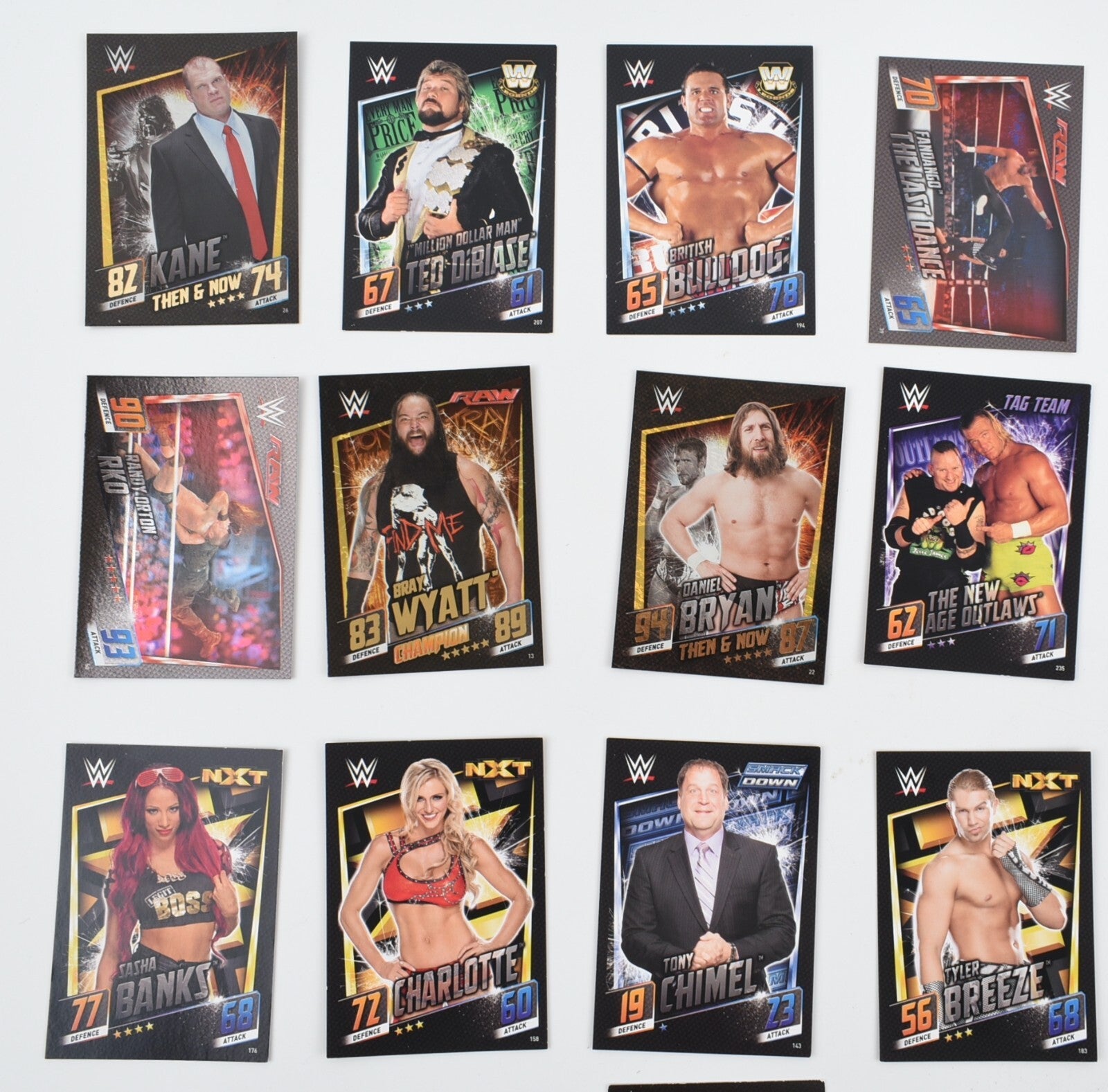 Topps Slam Attax Then Now Forever  - Trading Cards Bundle : Tin + 50 Cards