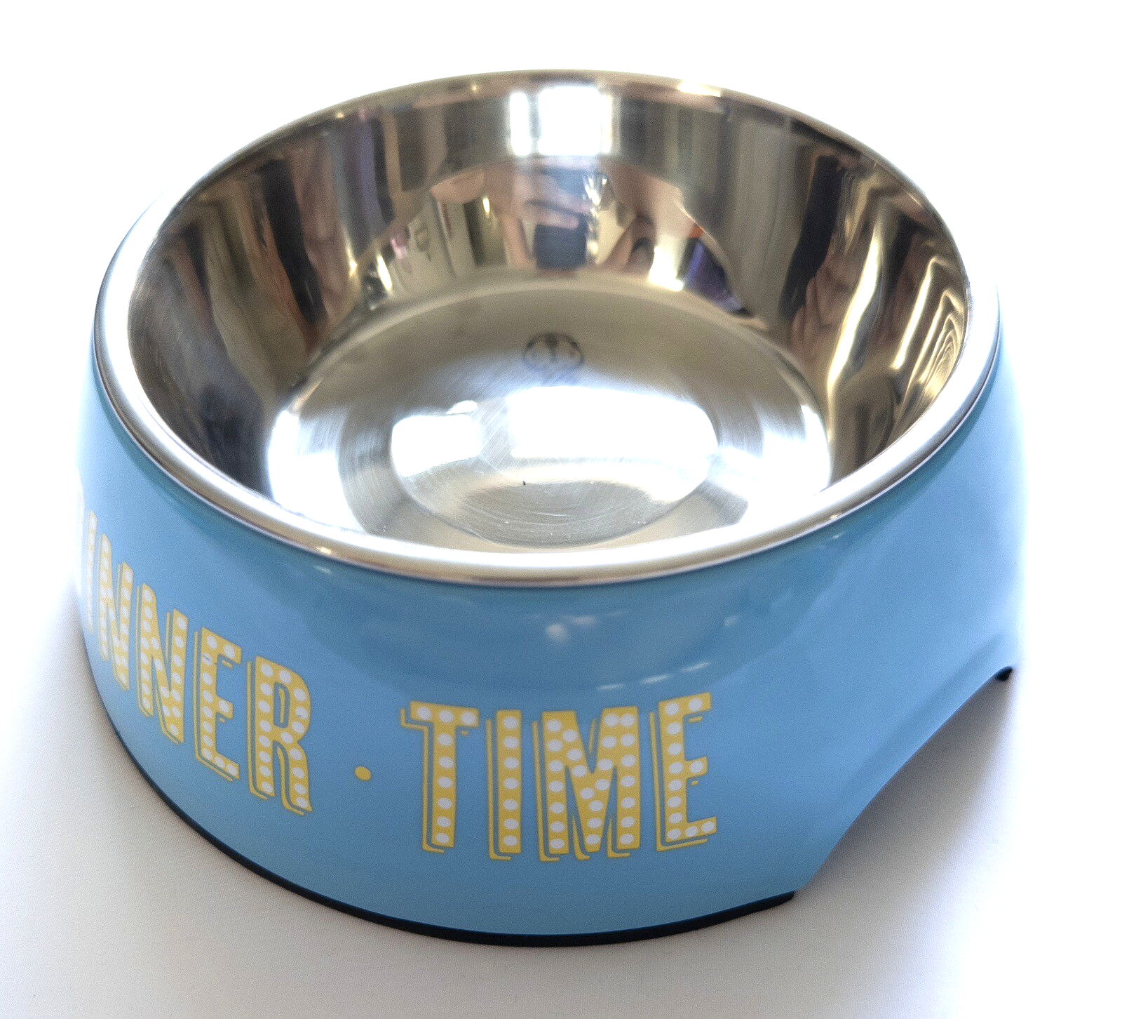 LOVE.DINNER.TIME Dog Bowl Small Blue
