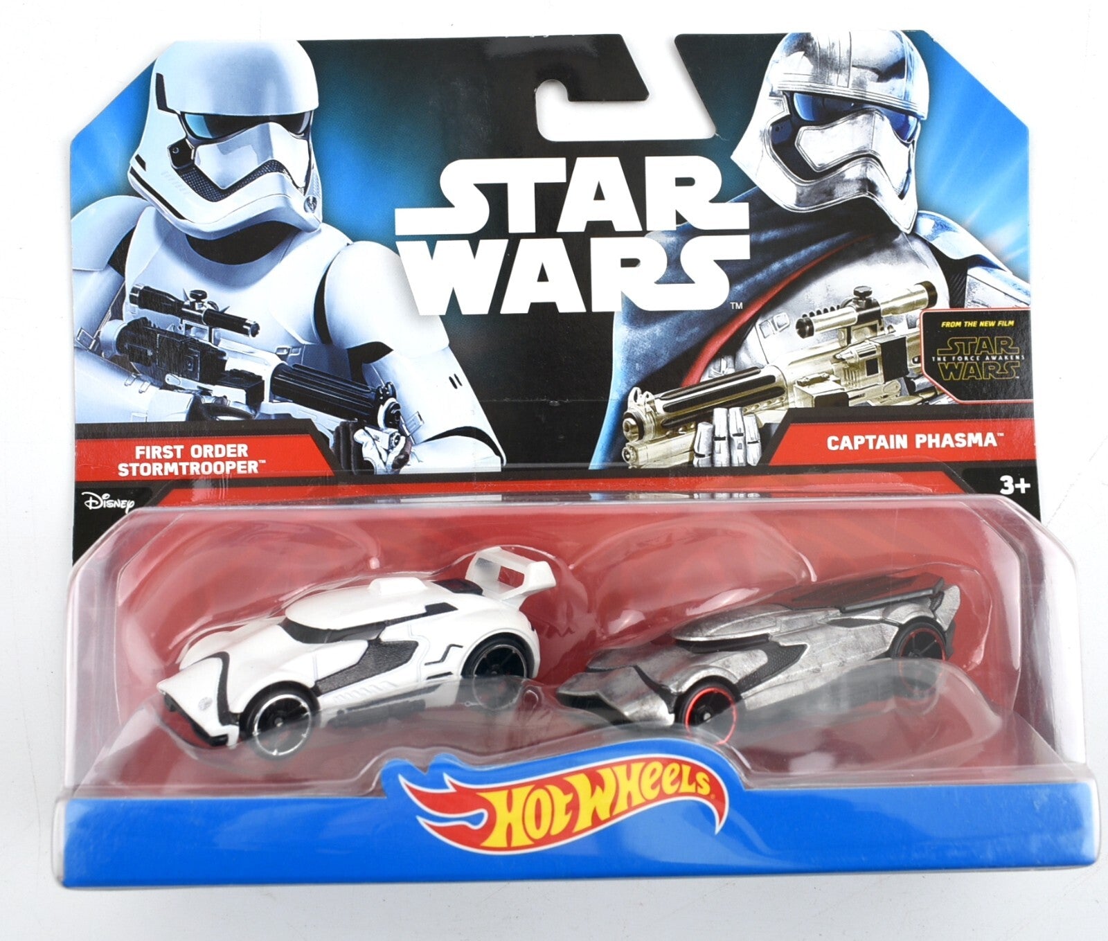 STAR WARS HOT WHEELS - 2pc Die-Cast Vehicle Pack - Stormtrooper & Captain Phasma