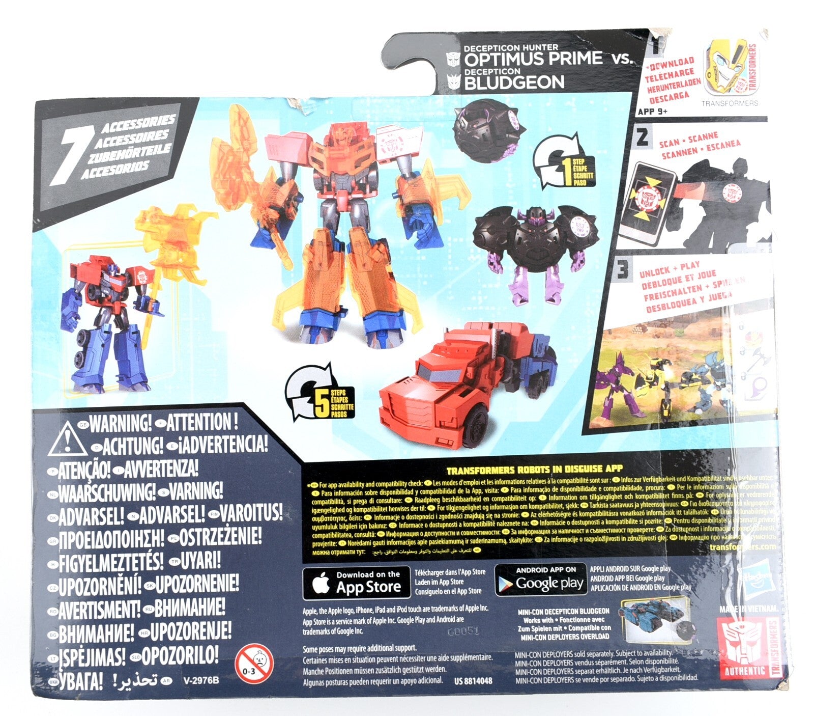 Transformers - Robots in Disguise - OPTIMUS PRIME vs. DECEPTICON BLUDGEON