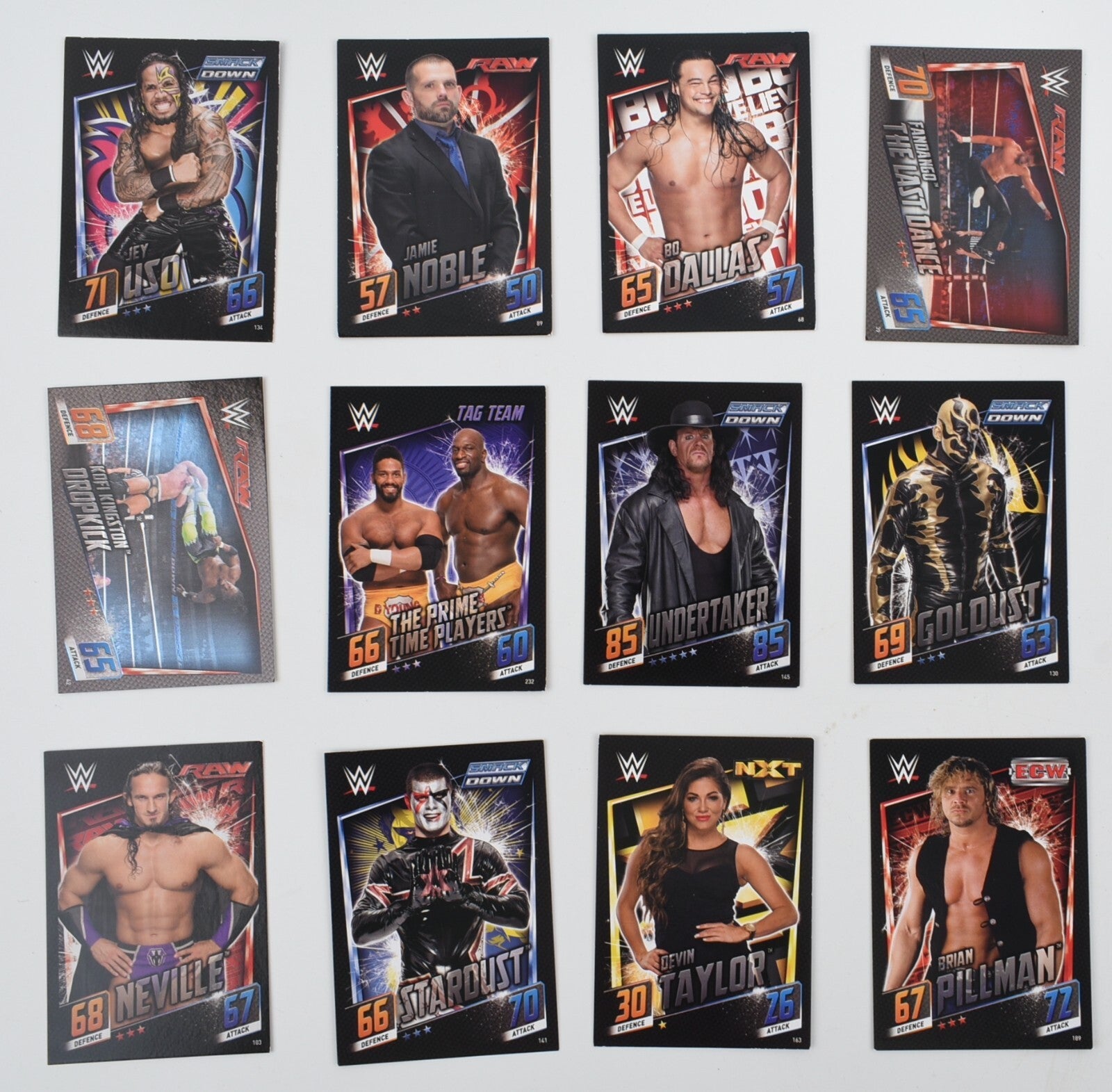Topps Slam Attax Then Now Forever  - Trading Cards Bundle, Tin + 50 Cards