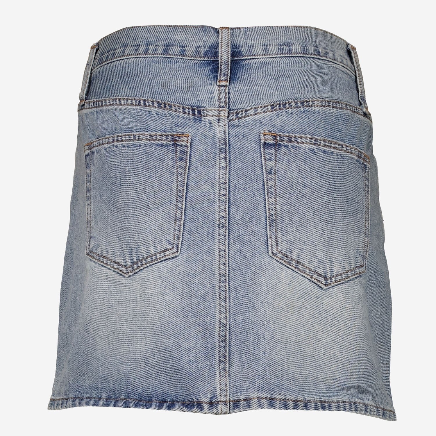 Womens Aexae Light Blue Denim Mini Skirt  Size UK 10  W28 RRP £140