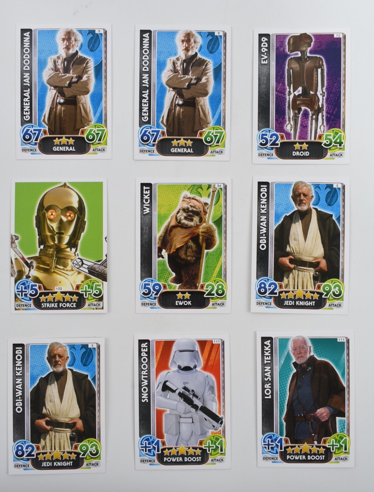 Topps Star Wars Force Attax Universe - Trading Cards Bundle, Lot of 72 Cards