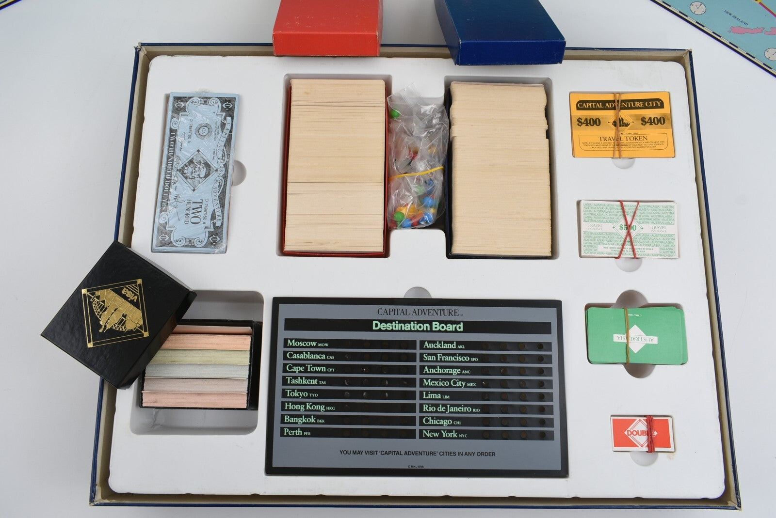 CAPITAL ADVENTURE - Vintage Board Game (1986)