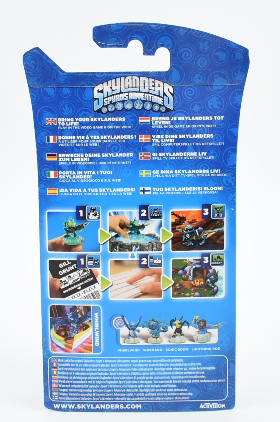 Skylanders Spyro's Adventure: Blue WHIRLWIND Figure, Activision (2011)
