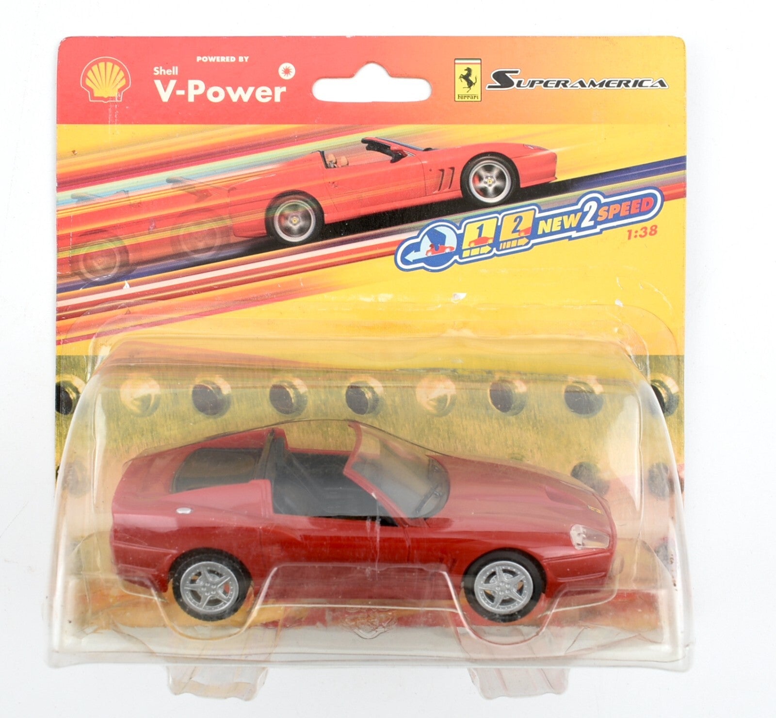 Shell V-Power Promotion Ferrari Super America - 1:38 Model Car, by Hot Wheels