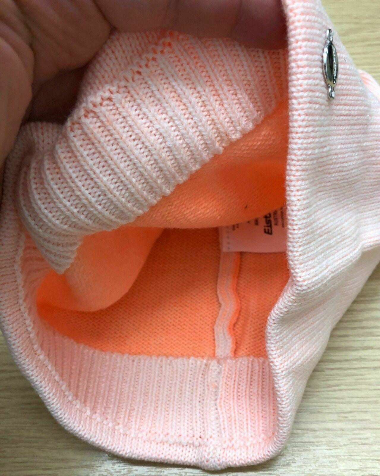 JOB LOT 7 x EISBAR Women's 'JESS' Beanie Hat, Pastel Orange