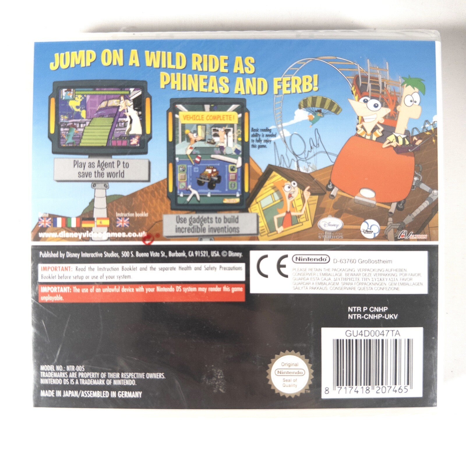 NINTENDO DS- DISNEY- Phineas and Ferb Game