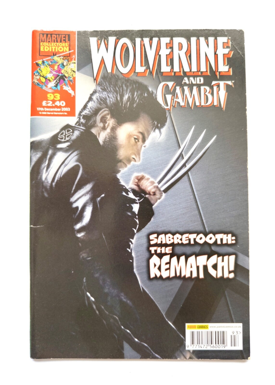 Marvel Collectors Edition Wolverine and Gambit comics