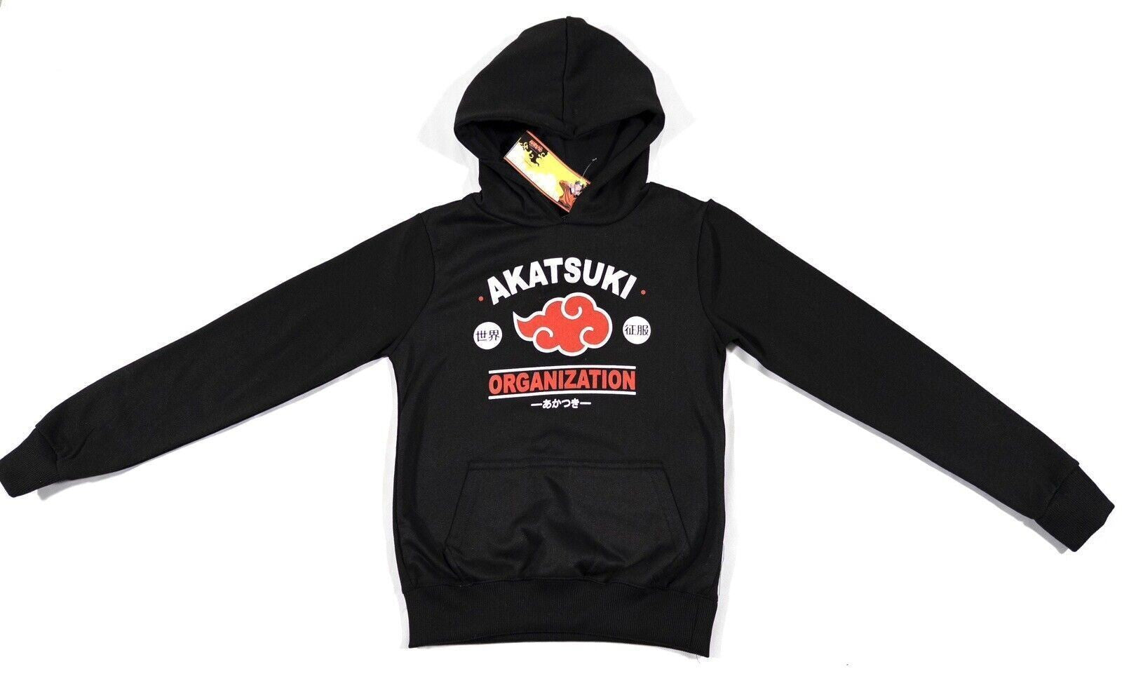 NARUTO Boys Hoodie  Black Size Kids UK Age 8 years Anime Japanese Cartoon