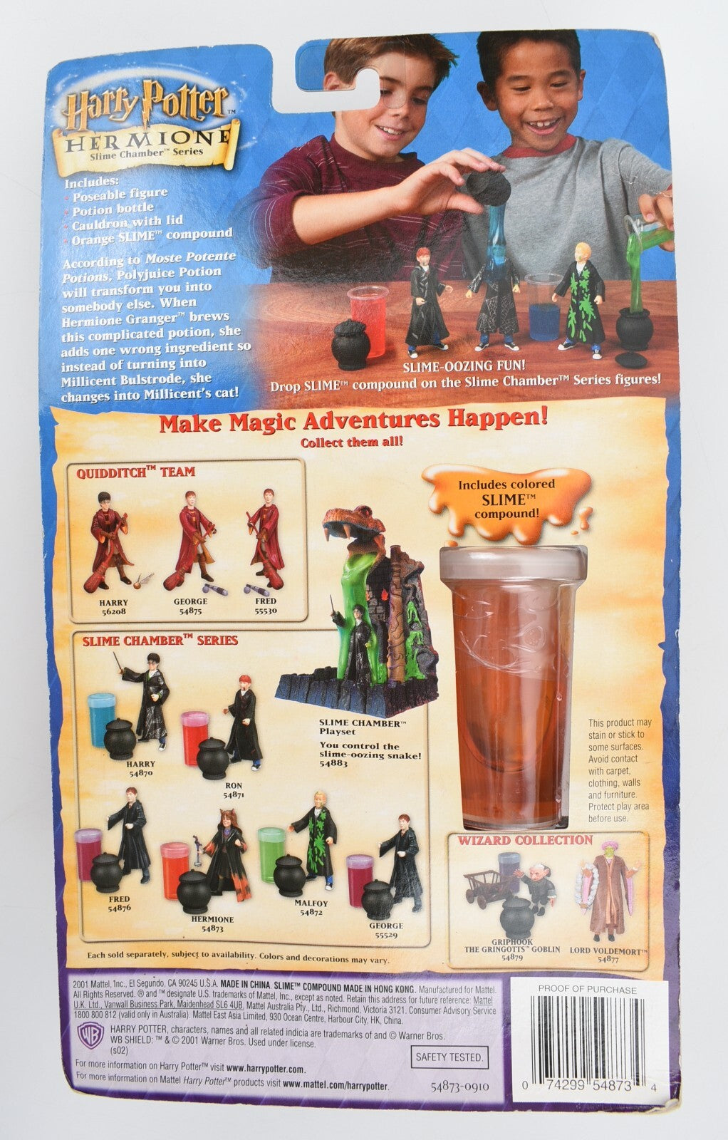 Harry Potter - HERMIONE Figure - Slime Chamber Series - Mattel (2001)
