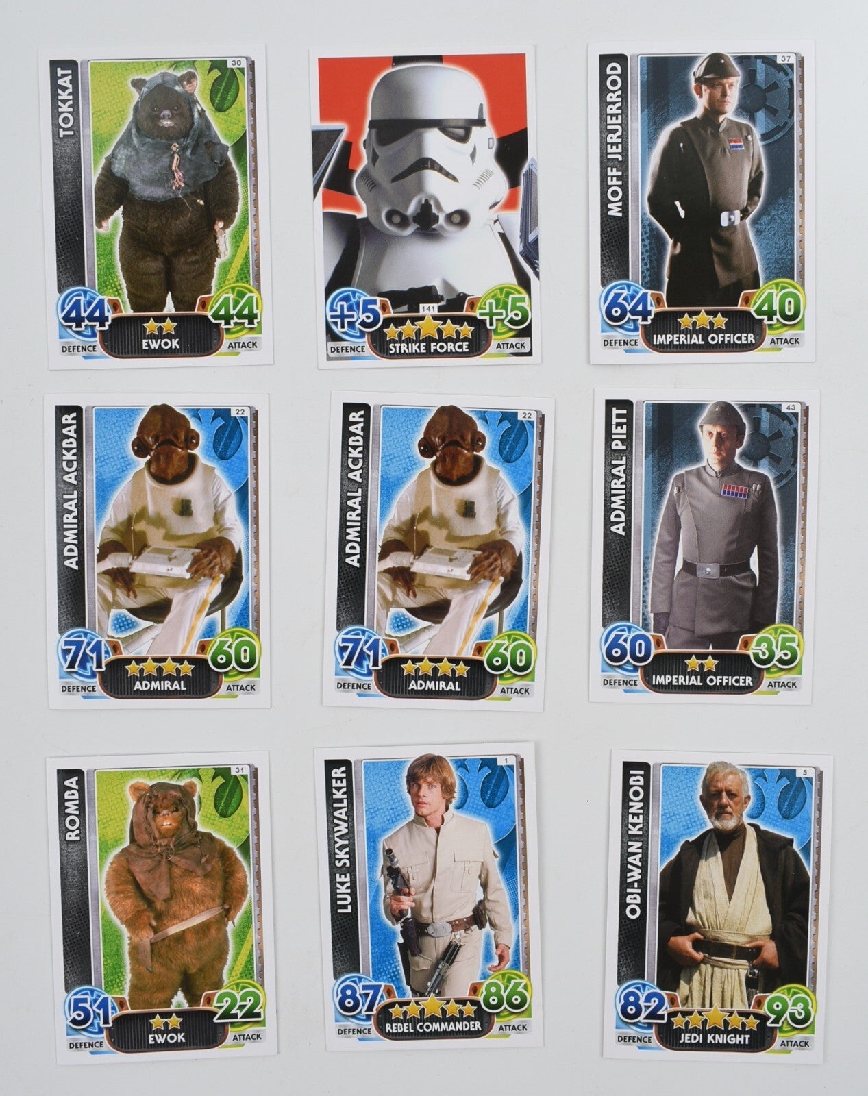 Topps Star Wars Force Attax Universe - Trading Cards Bundle, Lot of 72 Cards