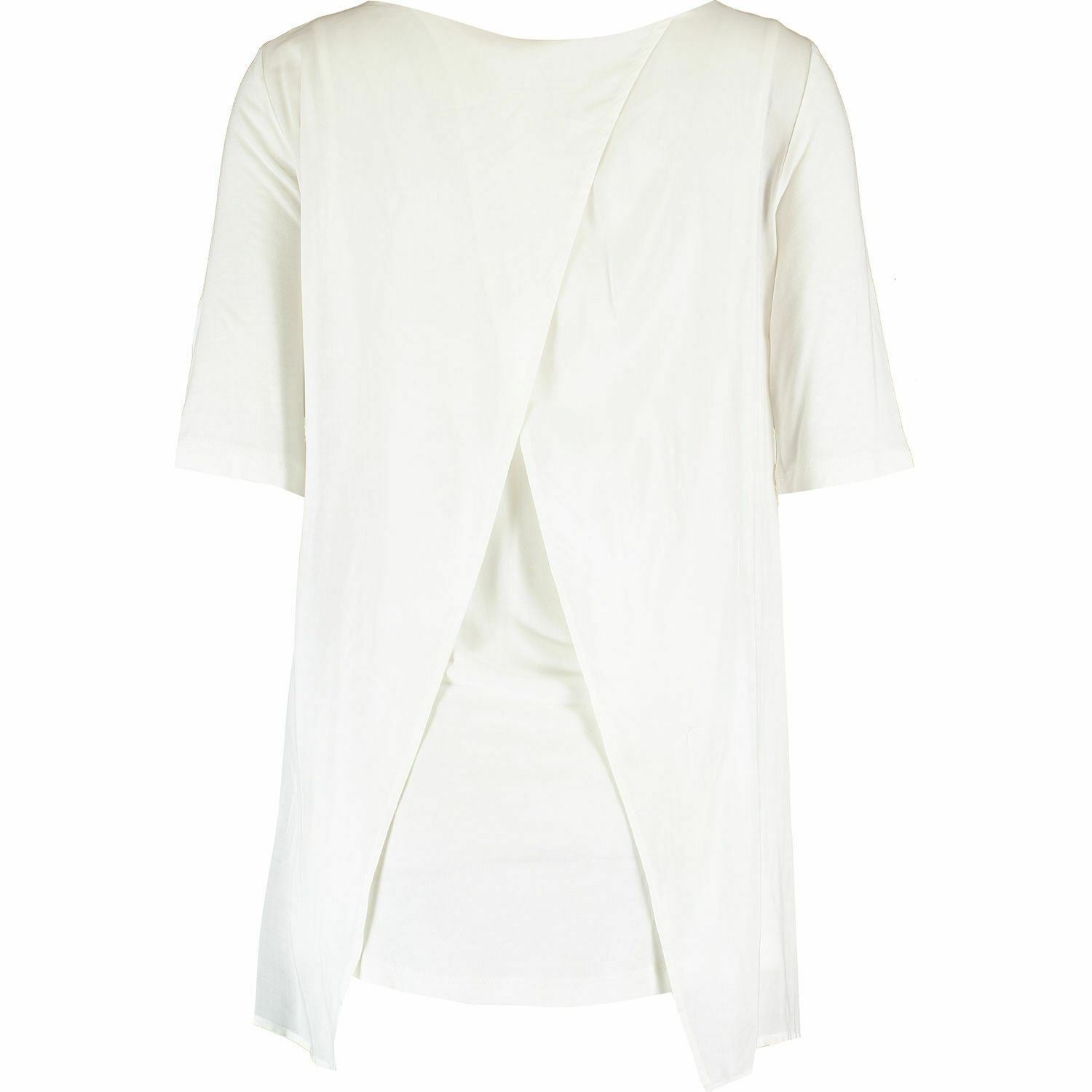 ARMANI JEANS Women's Bianco-White Three Quarter Sleeve Top, UK 14
