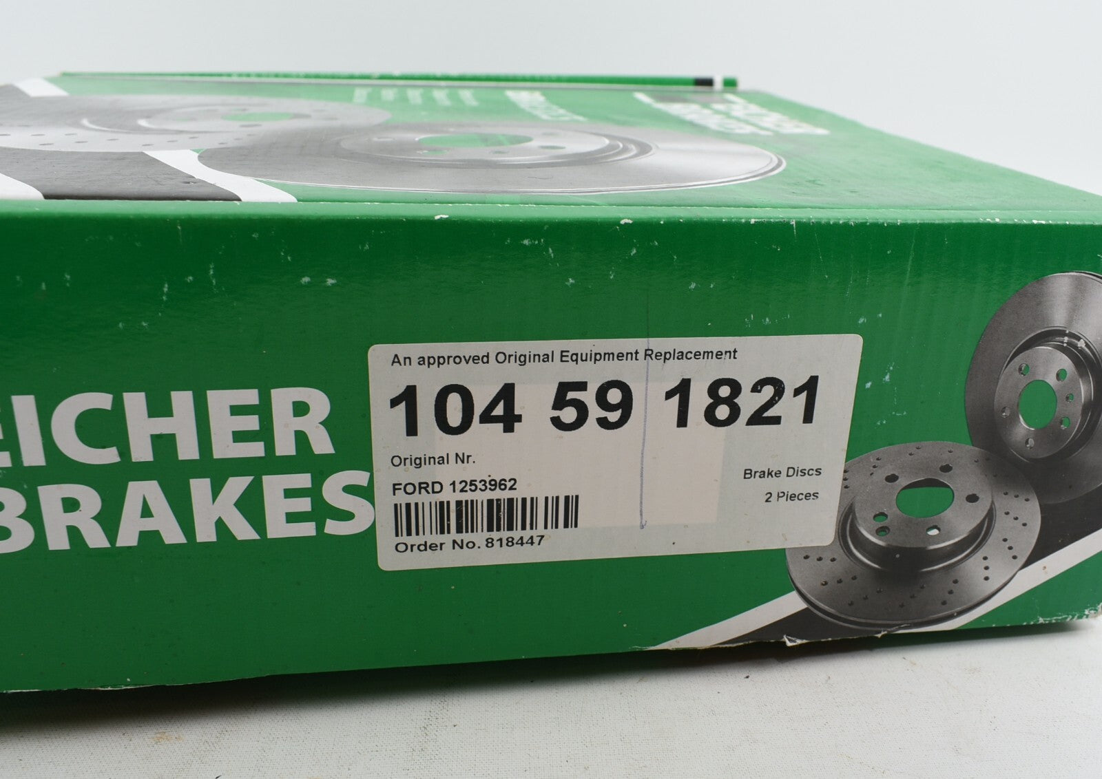 EICHER Rear Brake Discs for Ford - 104591821  1253962