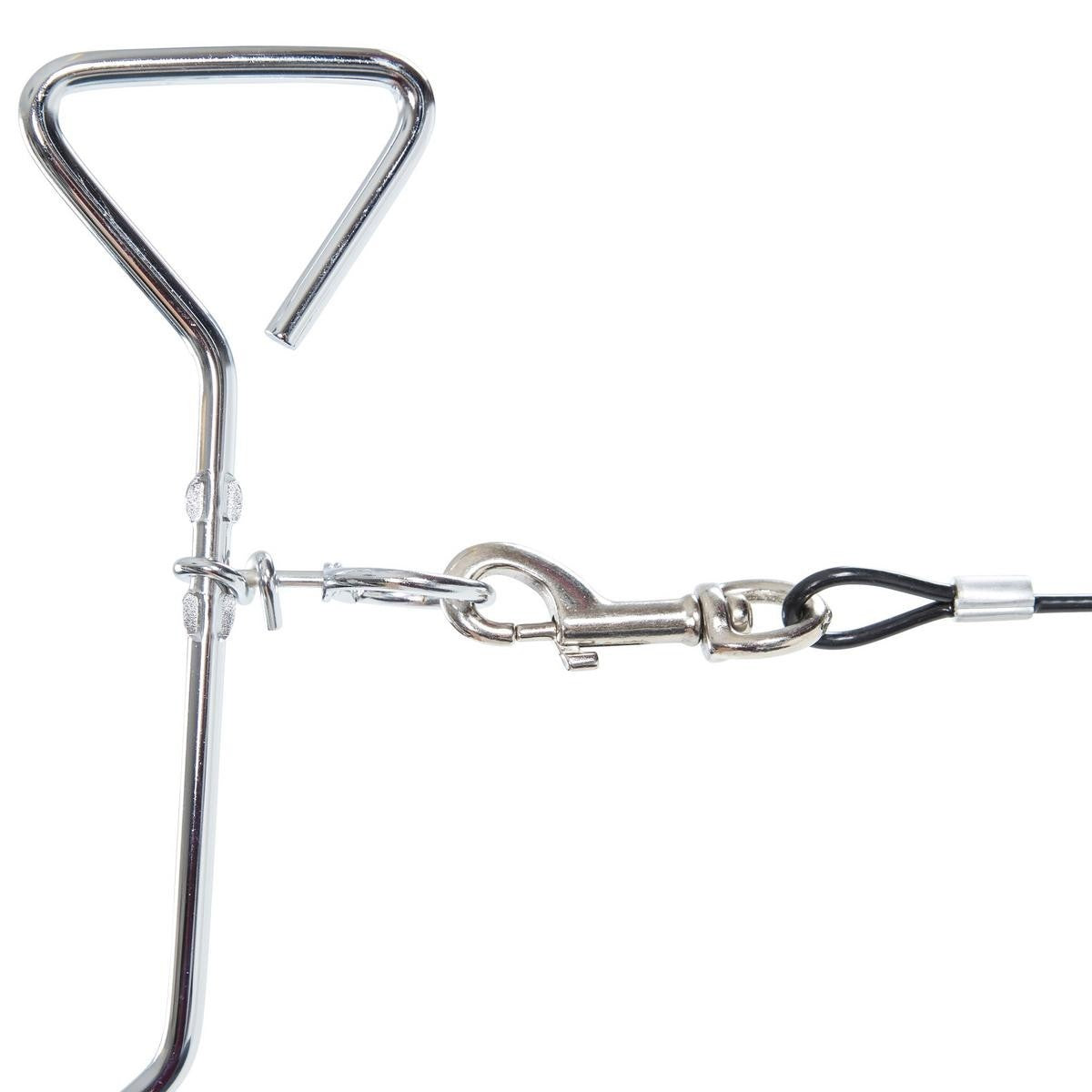 TRESPAWS DOG TIE OUT CABLE & STAKE SECURE CAMPING HOLIDAY GARDEN OUTDOOR 4.5m
