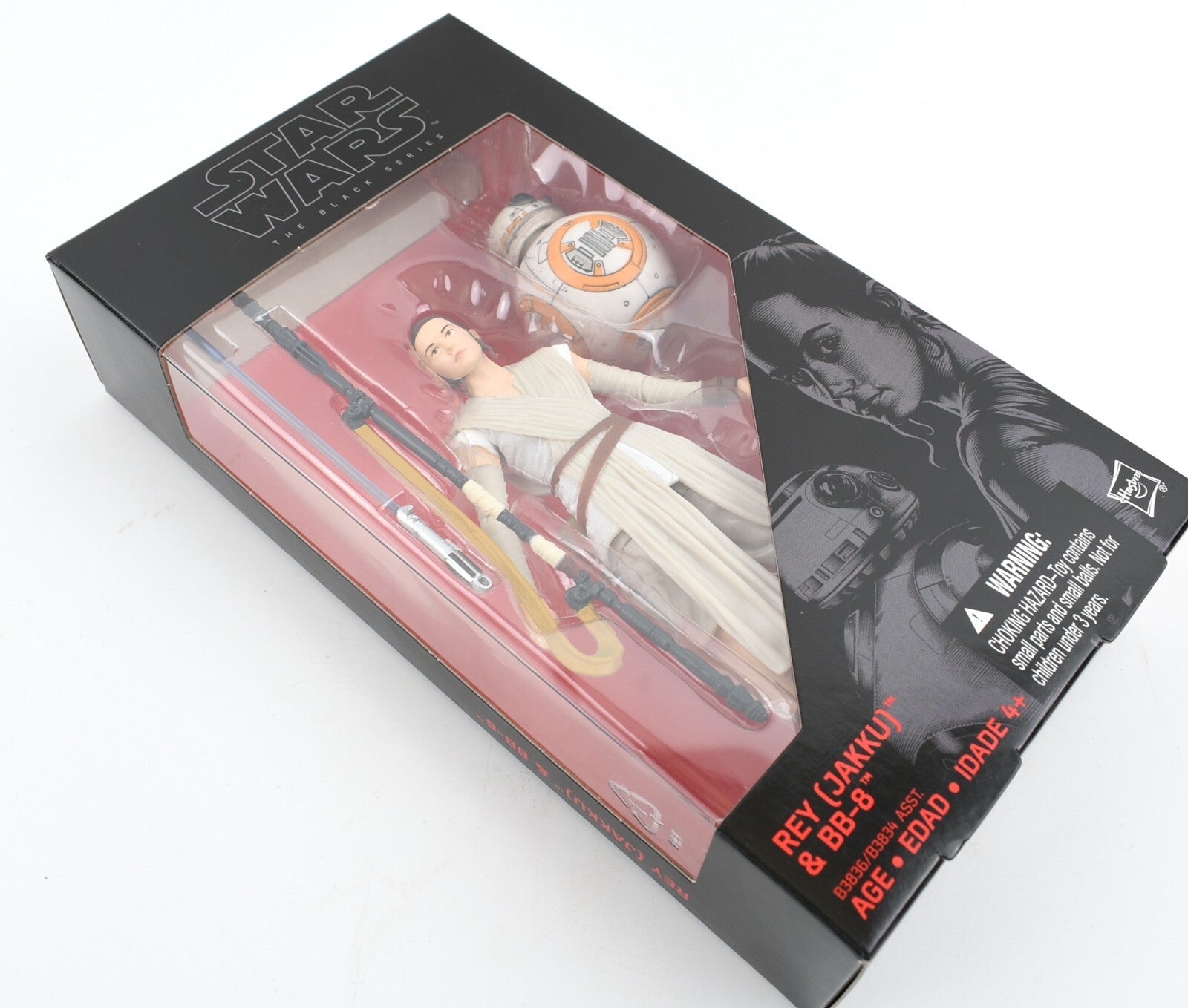 Star Wars The Black Series #02 - Rey (Jakku) & BB-9 Figure, B3836/B3834